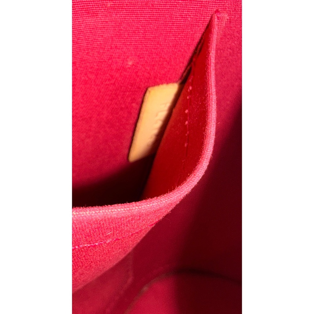 Louis Vuitton Alma PM Monogram Vernis Leather Red Pomme D'Amour FL4143 w/ COA - Picture 14 of 16